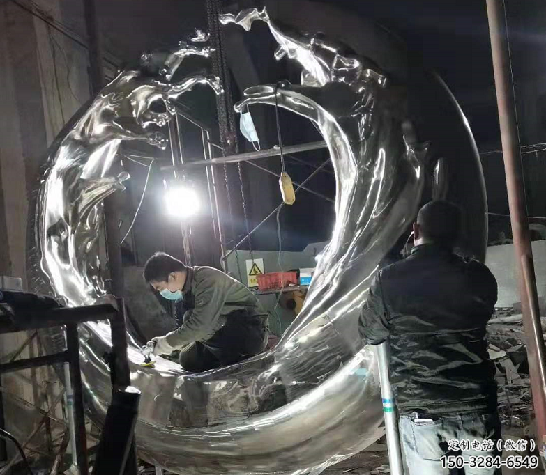 现代水花雕塑 大型别墅区水景雕塑 彩绘雕塑 现代水花雕塑 大型别墅区水景雕塑 彩绘雕塑