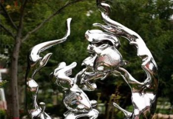 灯光水花雕塑 景观水景雕塑 商业街雕塑