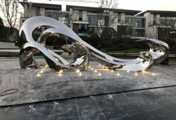 欧式水花雕塑 抽象希望水景雕塑 景观雕塑