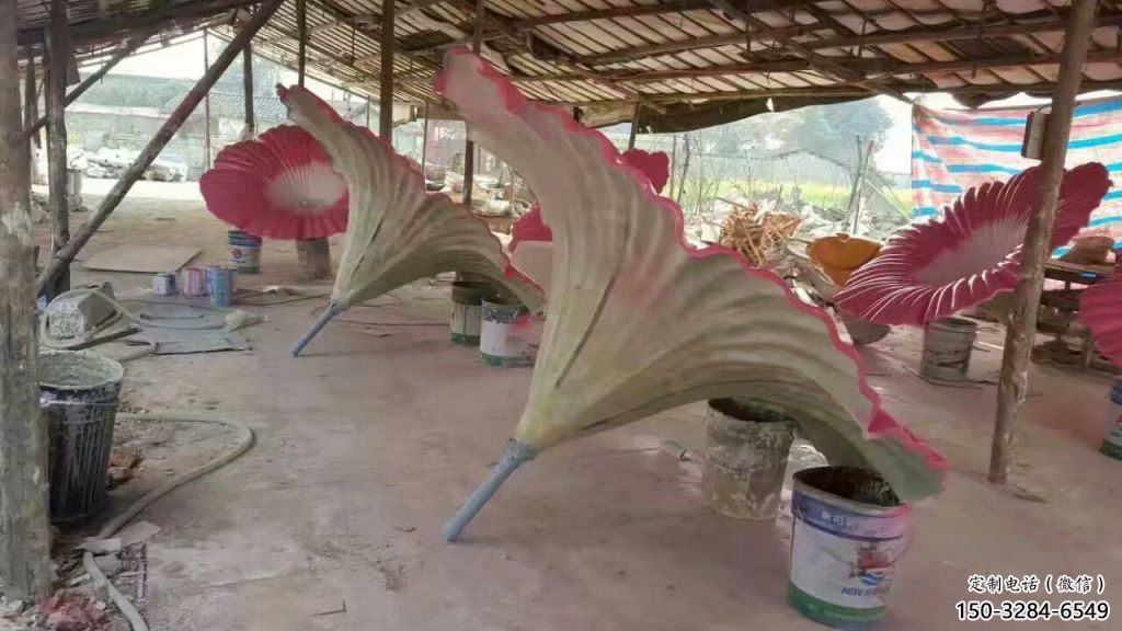 喇叭花雕塑 欧式步行街花卉雕塑 大型雕塑 喇叭花雕塑 欧式步行街花卉雕塑 大型雕塑
