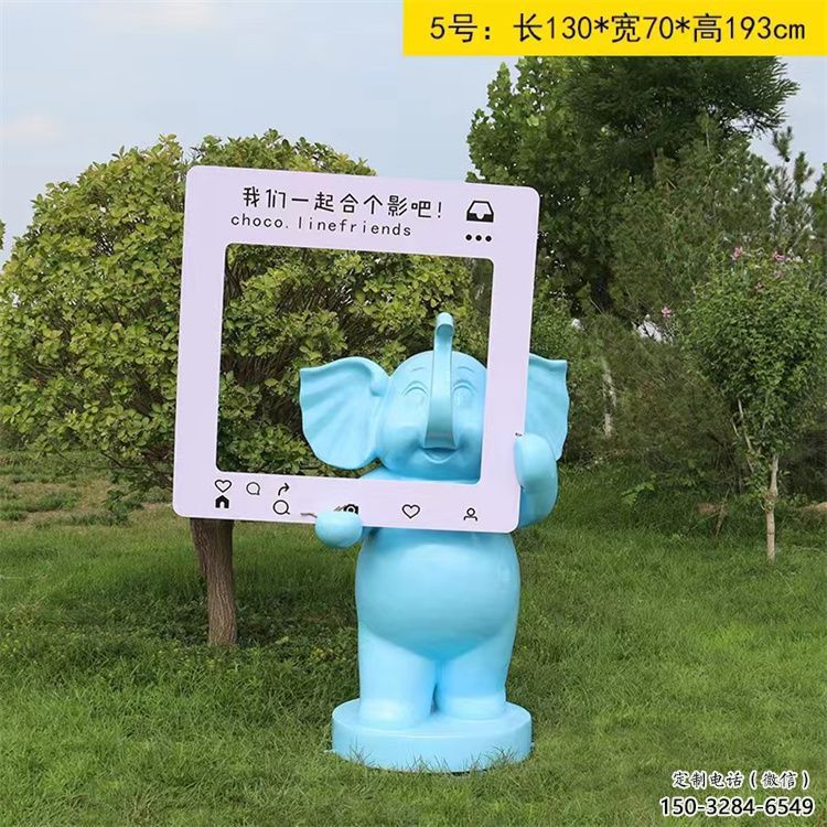 大象雕塑指用，景观雕塑，彩绘大象雕塑点击