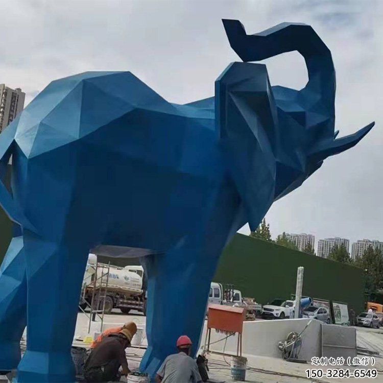 大象雕塑摆件制造，景观摆件，烤漆大象雕塑选定
