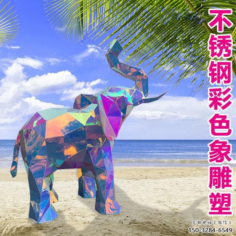 商场大象雕塑展品，景观概念，景观烤漆大象雕塑优选