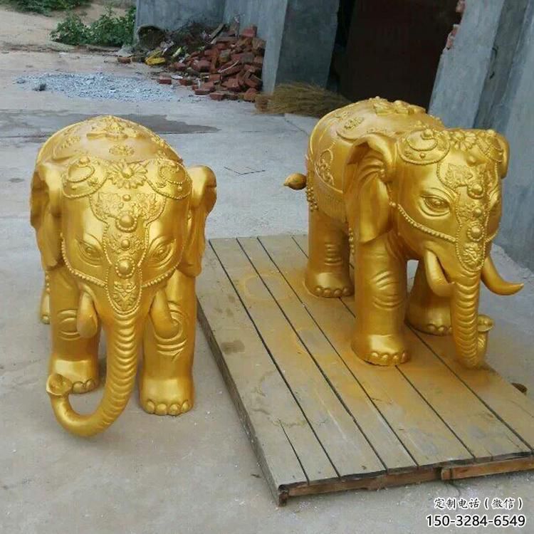 大象雕塑生产商，街头艺术，艺术黄铜大象雕塑精选