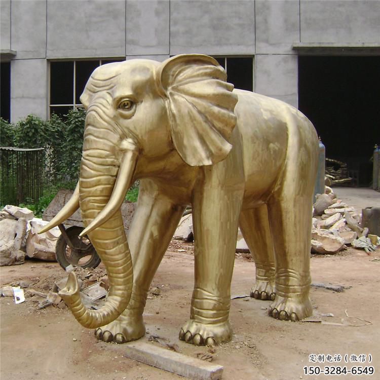 主题大象雕塑选用，铸造艺术，黄铜大象雕塑展品