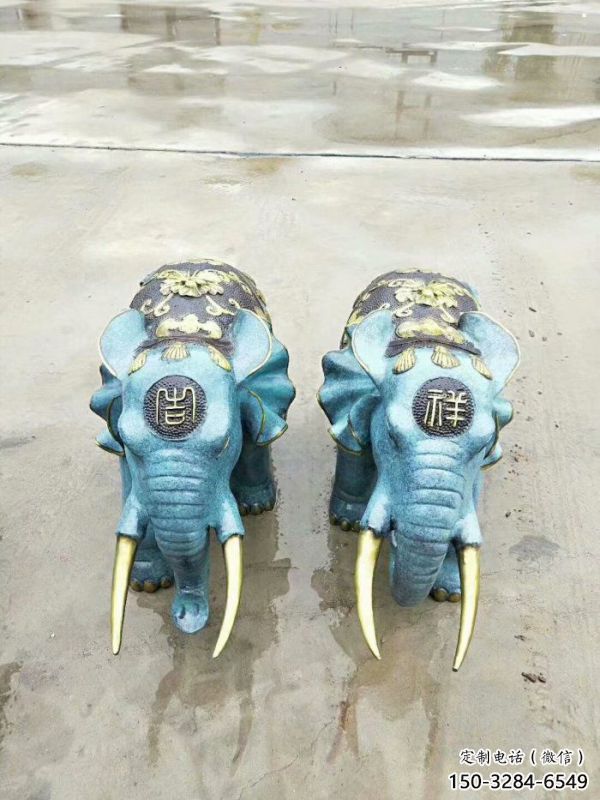 大象雕塑选用，铸造工艺，彩绘大象雕塑生产厂家