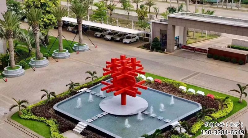 灯光中国结雕塑 灯光中国结雕塑