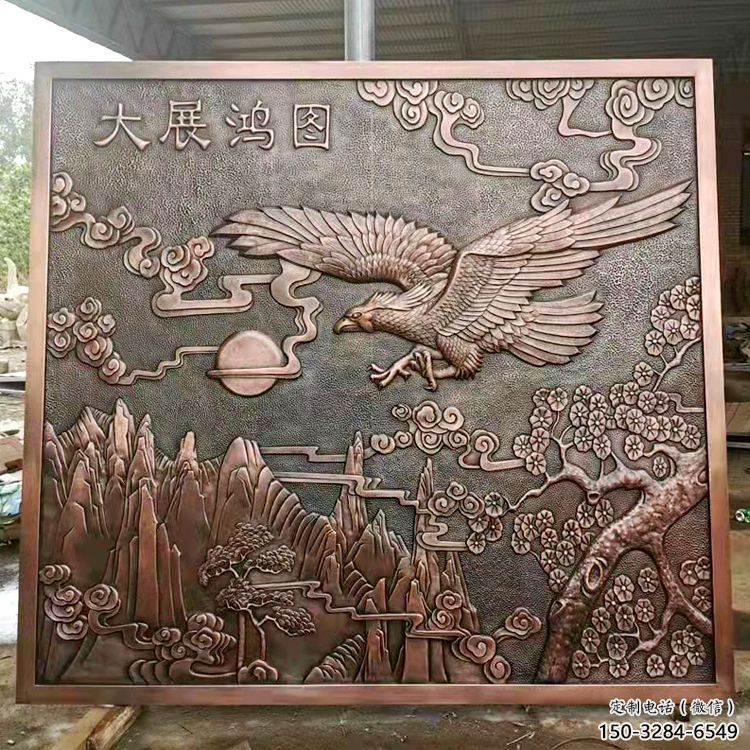 公园老鹰浮雕服务商，景观雕塑，动物浮雕选定