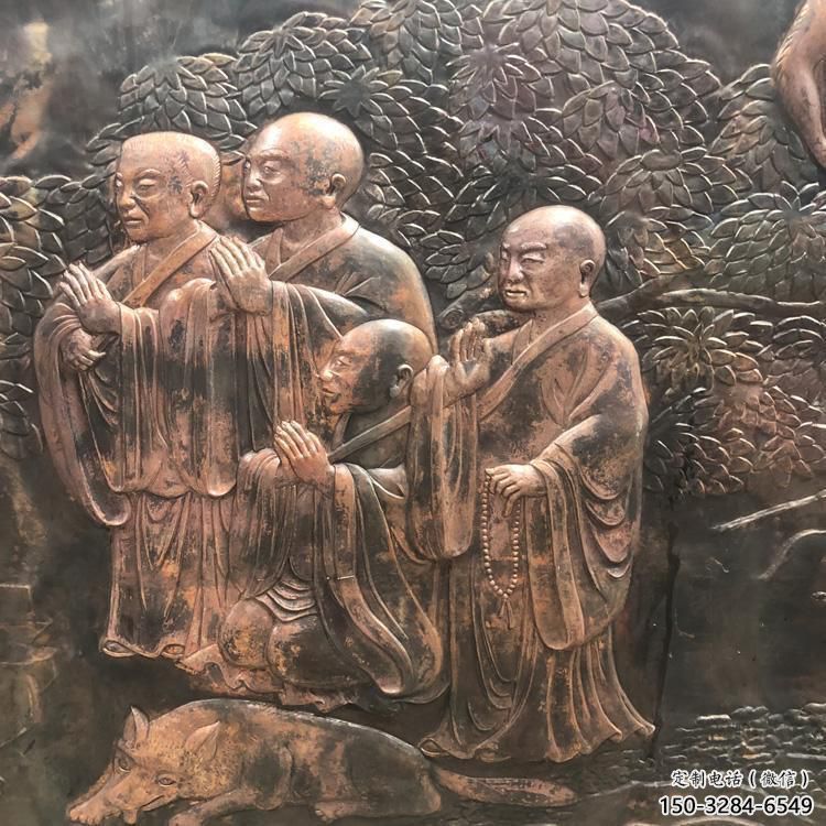 佛像浮雕选用，美陈雕塑，抽象佛像浮雕标准