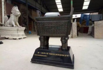 企业青铜大克鼎雕塑
