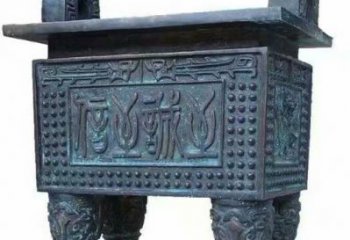 古文字青铜鼎雕塑