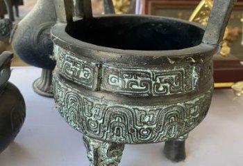 圆鼎雕塑，铜器景观雕塑，铸铜工艺