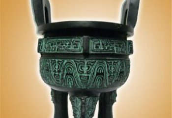 圆鼎雕塑，铜器景观雕塑，铸铜工艺