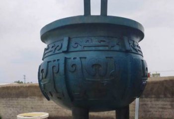 圆鼎雕塑，铜器景观雕塑，铸铜工艺