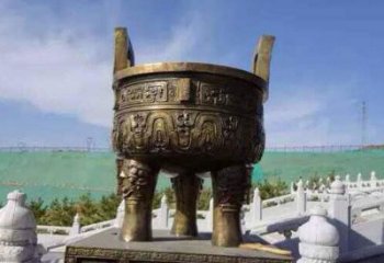 圆鼎雕塑，铜器景观雕塑，铸铜工艺