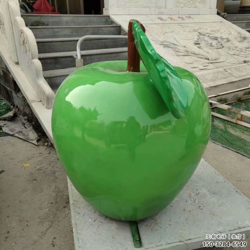 果篮雕塑精品，景观雕塑，房地产苹果果篮雕塑生产商