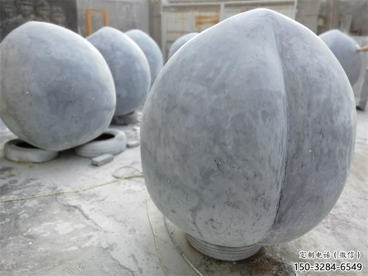 果篮雕塑专供，广场雕塑，景观桃子果篮雕塑供应