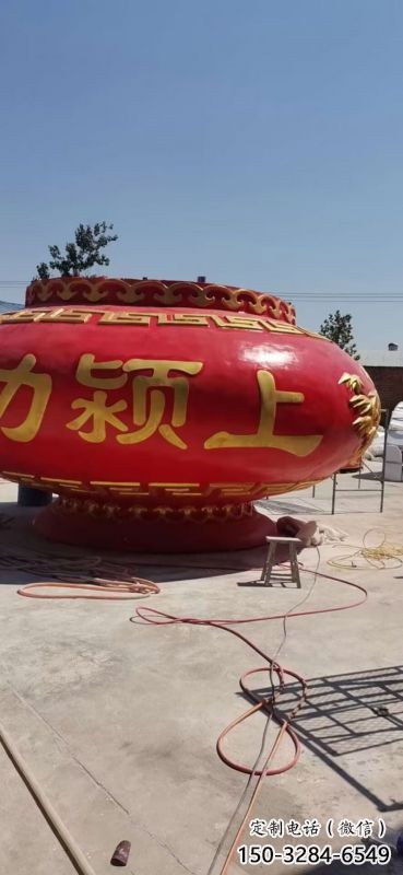 景观花篮雕塑制作专供，园林装饰，建筑玻璃钢花篮雕塑