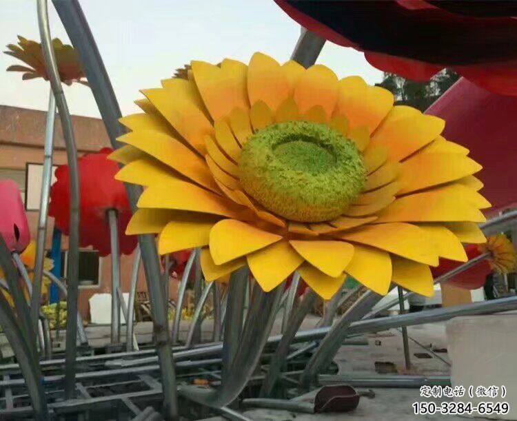 锻钢花篮雕塑供求，露天雕塑，花卉花卉花卉花篮雕塑制作