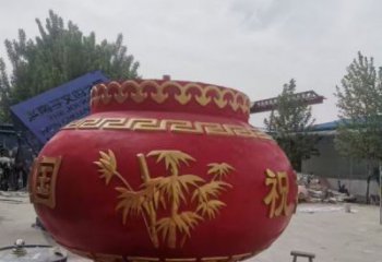 花篮雕塑标志供需，透雕系列，玻璃钢花篮雕塑制造商