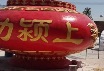 花篮雕塑订做供需，景区雕塑，烤漆玻璃钢花篮雕塑定价