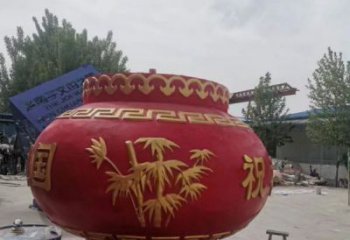 装饰景观花篮雕塑通用，街景小品，玻璃钢花篮雕塑装饰制造