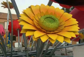 锻钢花篮雕塑供求，露天雕塑，花卉花卉花卉花篮雕塑制作