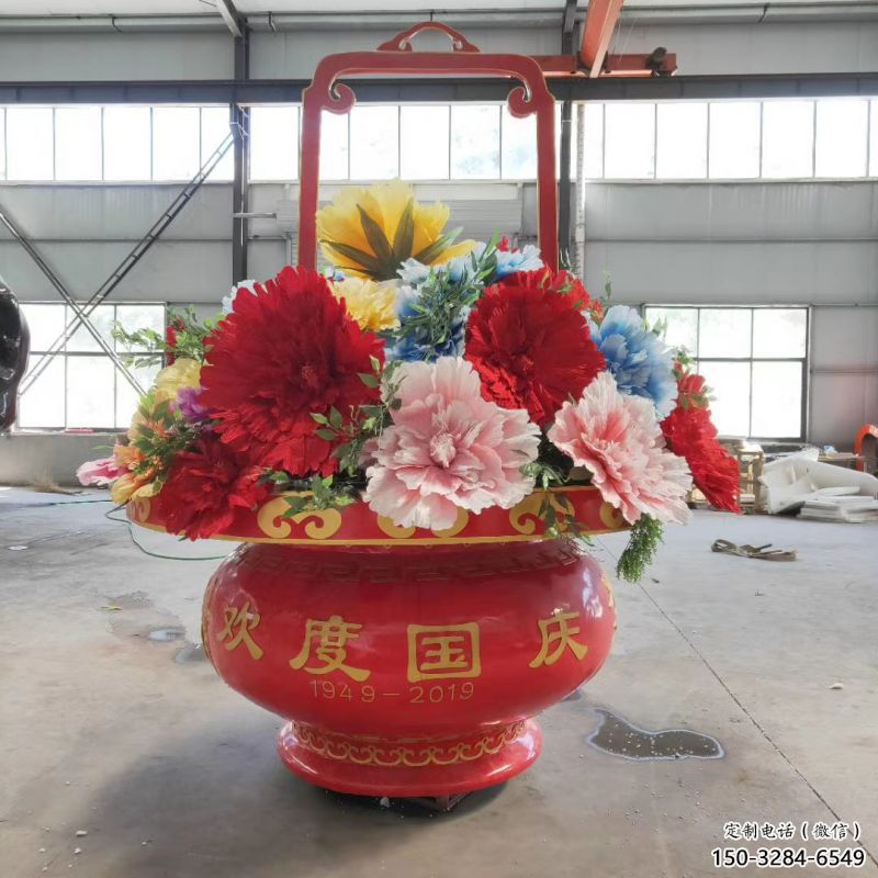 花篮雕塑标准，小区案例，房地产小区花篮雕塑常用