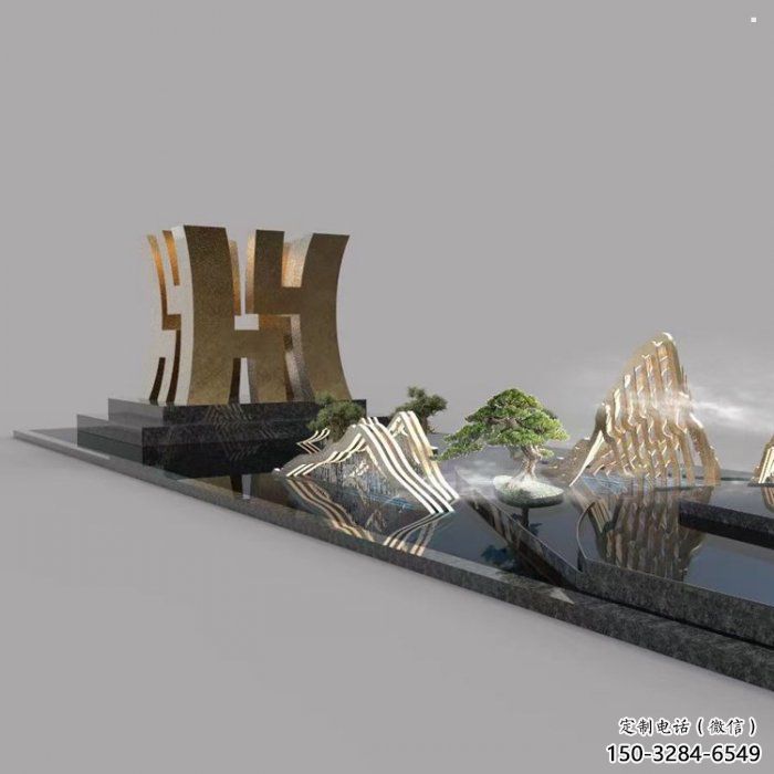 甲骨文字地标建筑雕塑 甲骨文字地标建筑雕塑