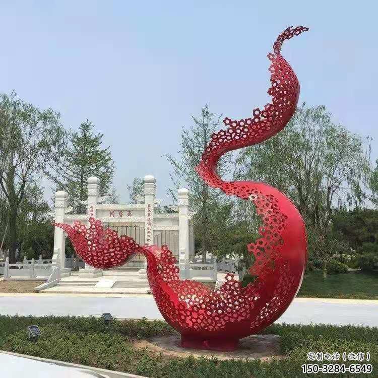 宣传主题雕塑厂家生产，艺术形象标识，地标美陈雕塑