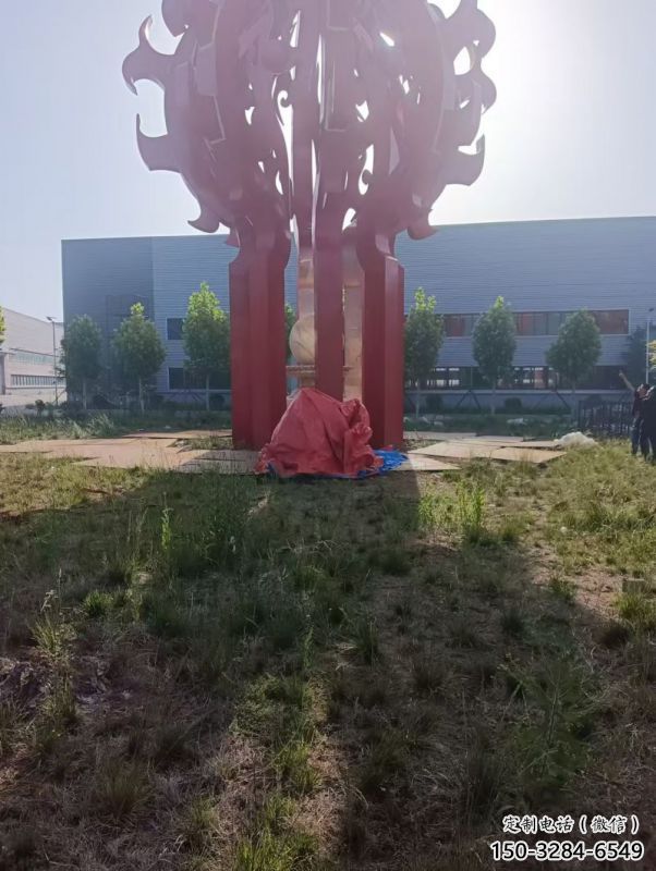 火球雕塑，精神堡垒火球雕塑落地展示