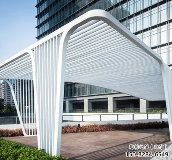 标志型景观不锈钢廊架雕塑 标志型景观不锈钢廊架雕塑