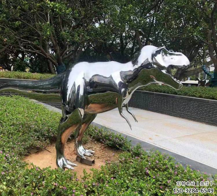 恐龙雕塑优选，抛光艺术，景观镜面恐龙雕塑选用