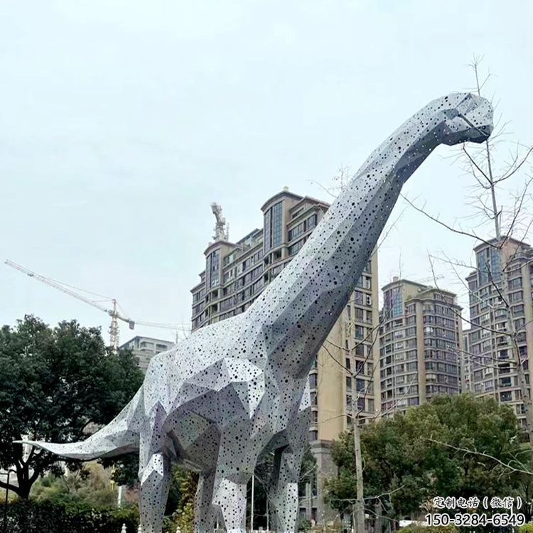 镂空恐龙雕塑制造，欧式风格，切面恐龙雕塑定价