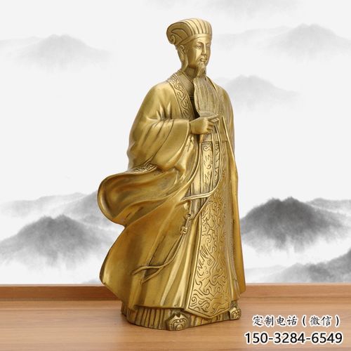 铸铜诸葛亮雕塑