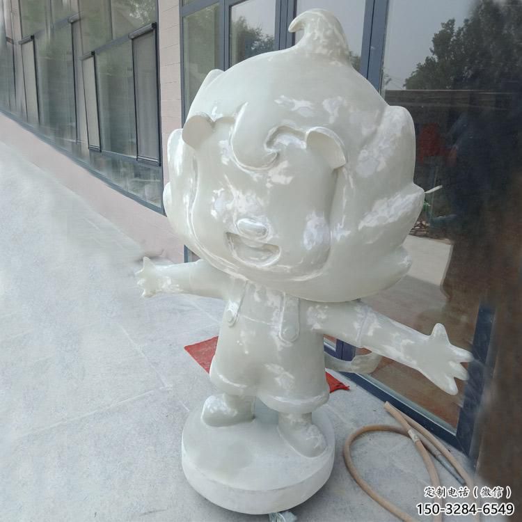 室外玻璃钢卡通狮子雕塑制作，立体动漫效果