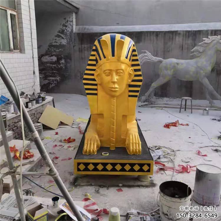仿真狮子雕塑制作，陆地摆件，狮子人兽雕塑制造商