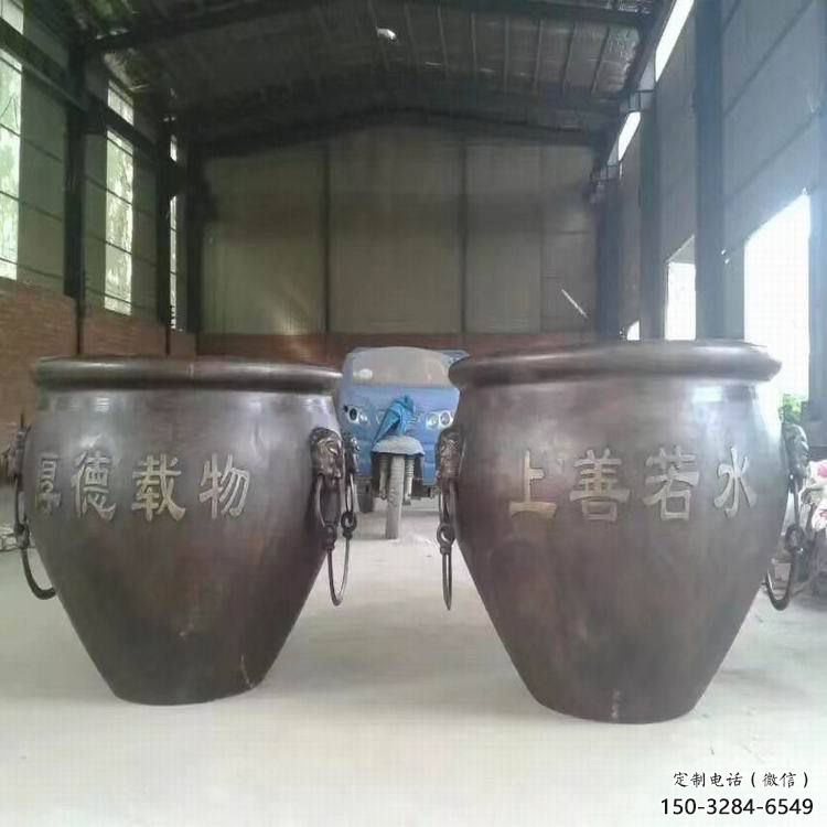 大型铁缸雕塑 大型铁缸雕塑