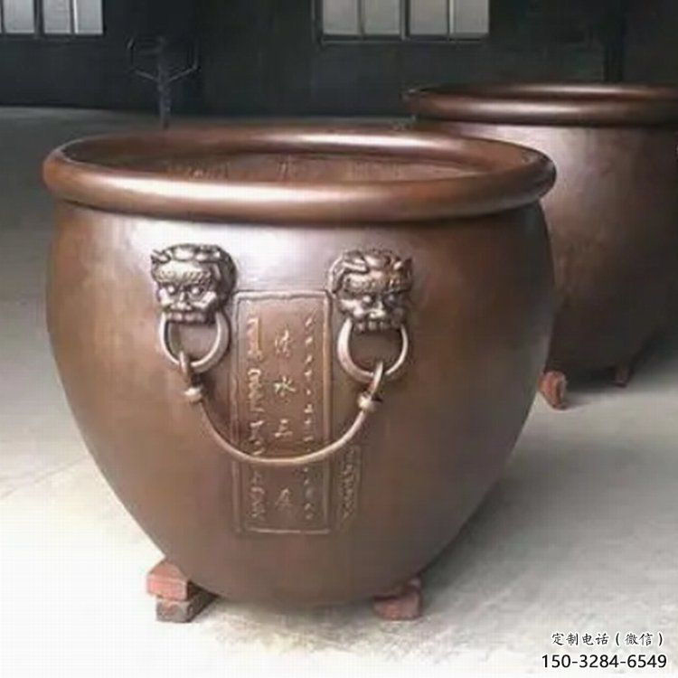 景观雕塑紫铜缸 景观雕塑紫铜缸