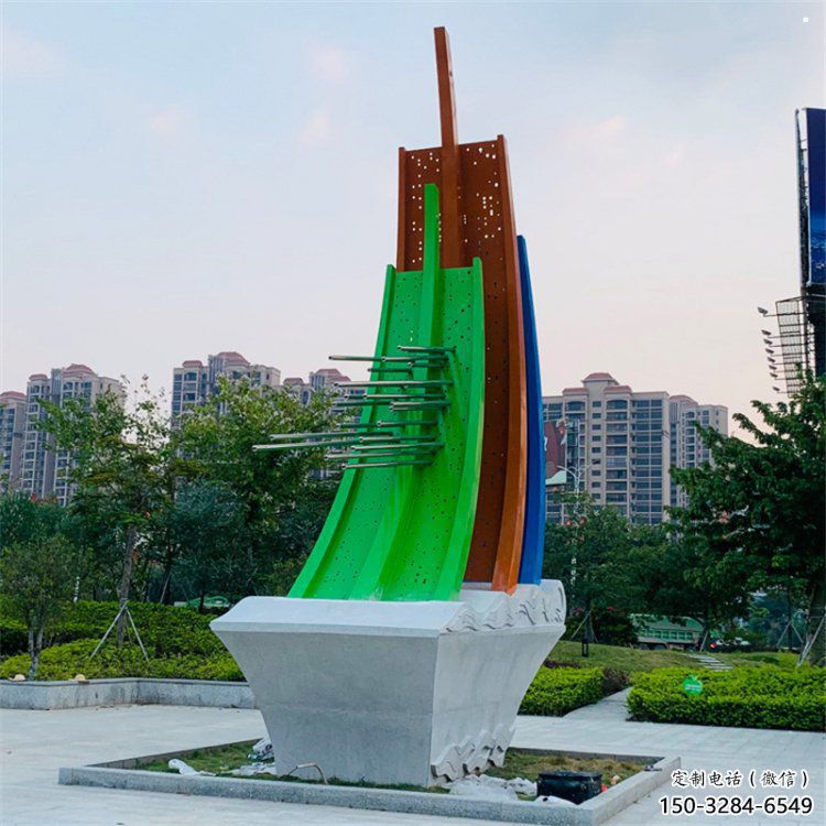 医院帆船雕塑，仿古景观雕塑，仿古摆件