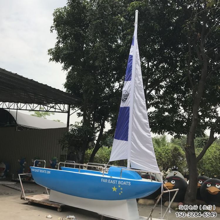 輪船雕塑觀賞型，花園小品，景觀不銹鋼輪船雕塑精選