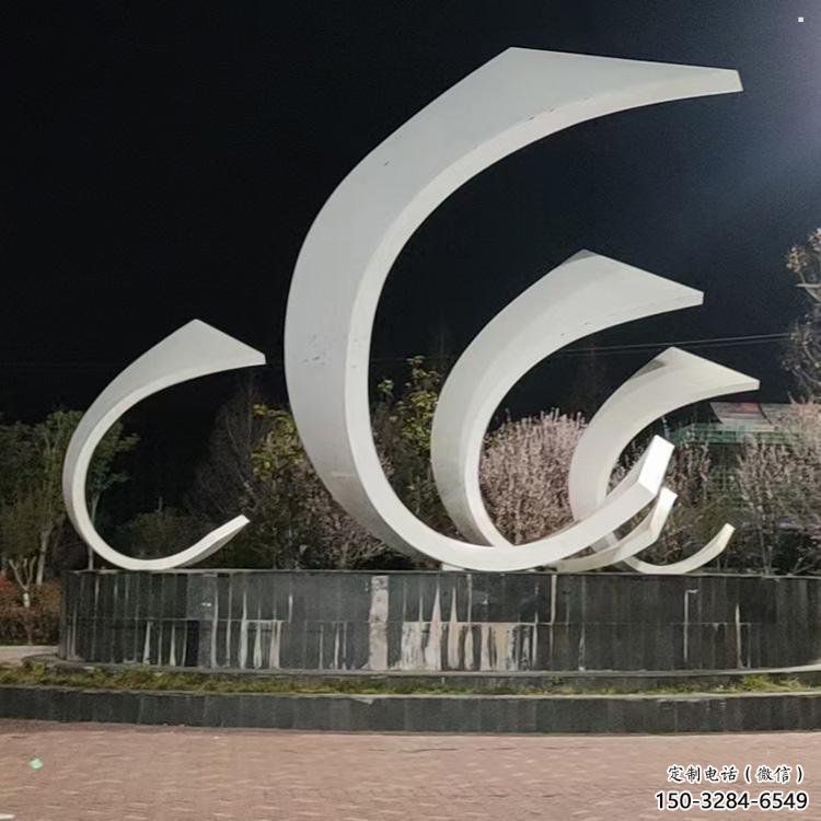 城市帆船雕塑，喷漆体育雕塑，古铜效果