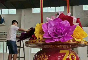 花篮雕塑精选，室外雕塑，小区花篮雕塑选定