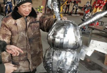 酒店机器人雕塑