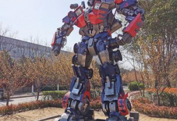 卡通版发声擎天柱雕塑