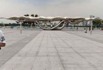 地标艺术建筑雕塑，镜面工艺，城市地标雕塑类型