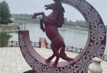 宣传主题雕塑厂家，艺术形象标识，地标美陈雕塑