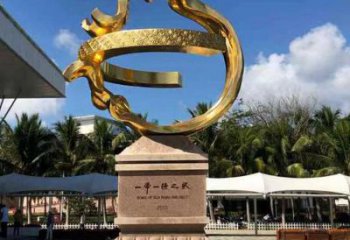宣传主题雕塑加工厂家，艺术形象标识，地标美陈雕塑