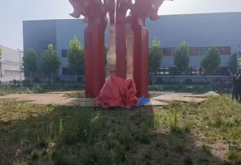 火球雕塑，精神堡垒火球雕塑落地展示