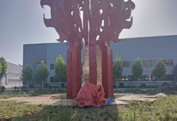 火球雕塑，精神堡垒火球雕塑落地展示